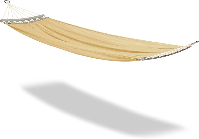 DUCKCOVERS Weekend Mesh One-Person Travel Hammock, 82 x 62 Inch, Straw