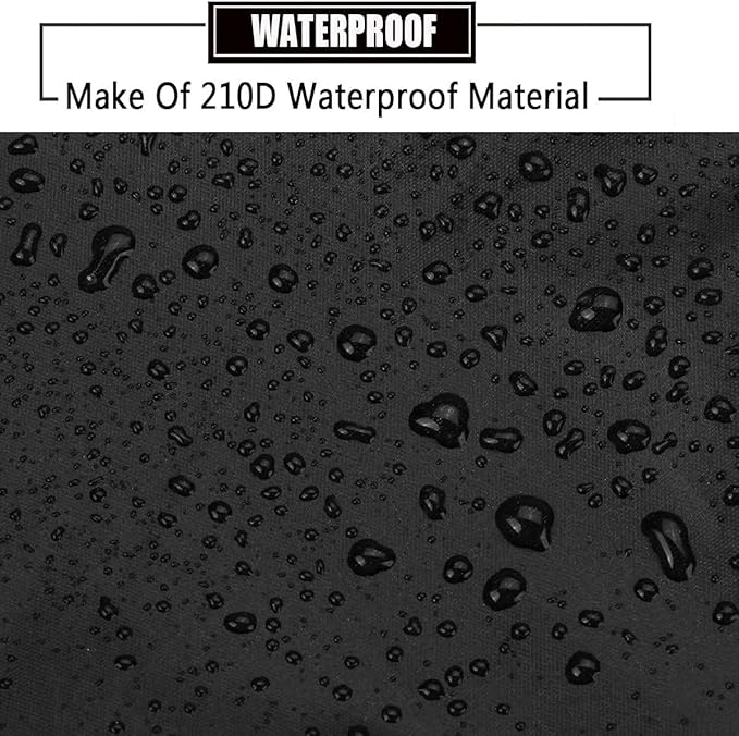 Round Patio Furniture Cover, 87" Dia x 39" H Outdoor Waterproof Dustproof Heavy Duty Oxford Fabric Anti-Fading Storage Cover for Outside Table Chair Large Furniture