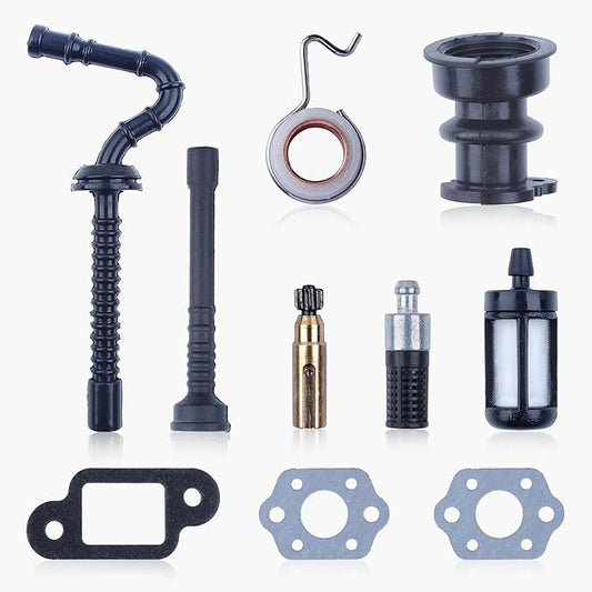 Intake Manifold Boot Oil Pump Worm Gear Fuel Oil Hose Filter Kit For STIHL 025 023 021 MS250 MS230 MS210 Chainsaw Parts
