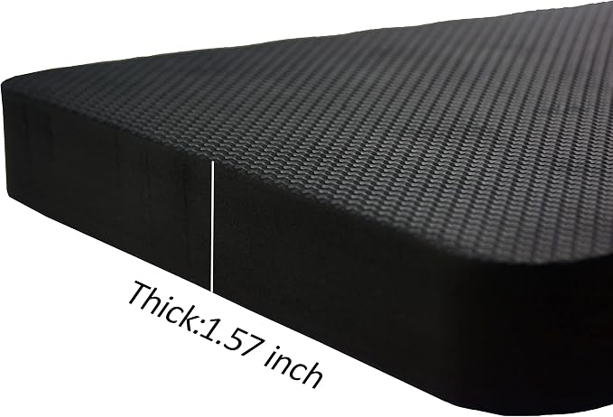 2pcs Premium Thick Kneeling Pad，Knee Pads for Gardening 18x11 Inch Gardening Tools Outdoor Cushions,Gardening Gifts for Women&Baby Bath Essentials (EVA-Soft, Black)