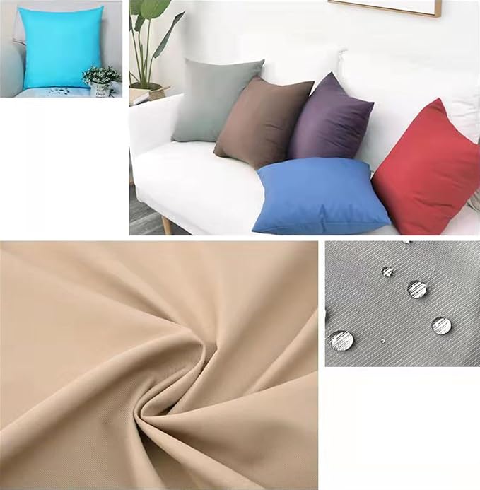 Pack of 2 Outdoor Waterproof Pillow Covers Decorative Throw Pillow Covers Furniture Cushion Cases Spring for Chair Patio Garden Couch Tent Balcony Sofa, Orange, 28"x28"