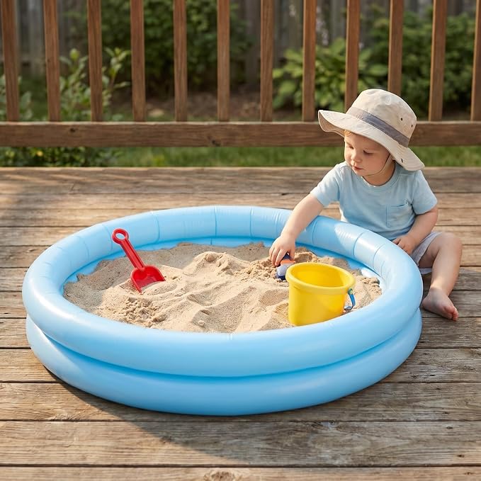 Baby Inflatable Pool, Sandpit Toys Blow up Pool Children Inflatable Pool Baby Blow Up Pool Wading Pool for Children Sand Outdoor Fishing Toy Sandpit Plaything