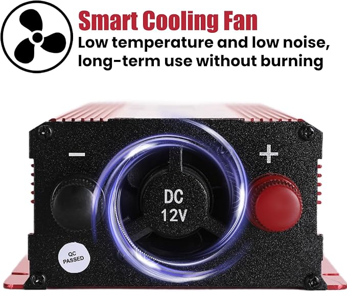 3000 Watt Power Inverter with LED Display,Dual AC Outlets,USB Port, 24V DC to 110V AC Converter Car Power Inverter for Vehicles, Car, RV, Truck, Off Grid Solar System, Outdoor Camping
