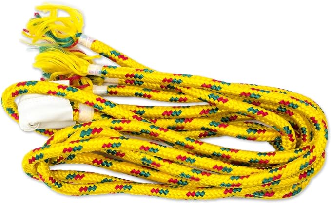 NOVICA Bright Yellow Orange Hand Woven Nylon Mayan 1 Person Rope Hammock with Hanging Accessories, 'Daffodil Dreams' (Single)