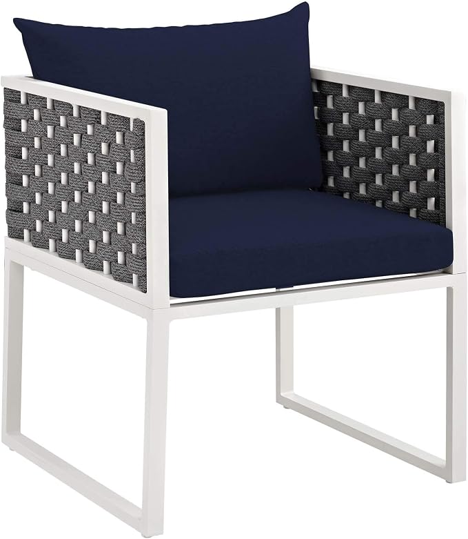 Modway Stance Outdoor Patio Woven Rope 9-Piece Dining Furniture Set