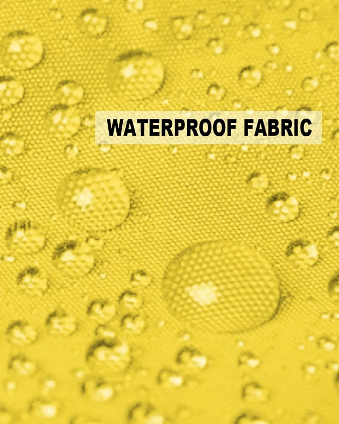 Outdoor Waterproof Pillow Covers for Patio Furniture Bright Yellow Decorative Throw Pillow Cover Solid Color Pillowcases Set of 2 Cushion Case for Sofa Couch Chair Home Decor 20x12 inch x 2pcs