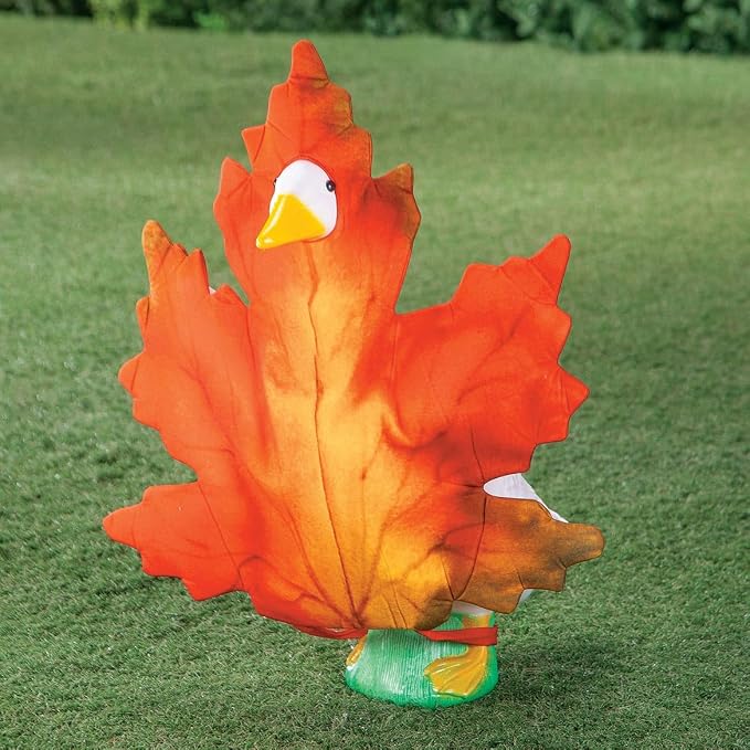 Gaggleville Fall Leaf Goose Outfit, Fits Large 23" H Statue, by Fox | Valley Traders