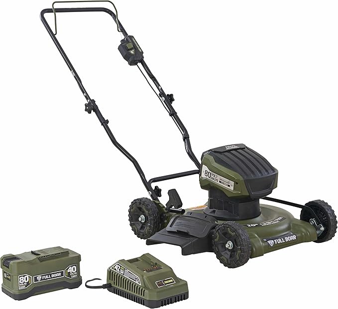 80V Brushless 20 in. Cordless Battery Walk Behind Push Lawn Mower, 2.5 Ah Battery and 1 Charger Included