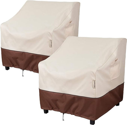 Patio Chair Covers Waterproof Outdoor Furniture Large Chair Cover Fits up to 36" W x 37" D x 36" H 2pack