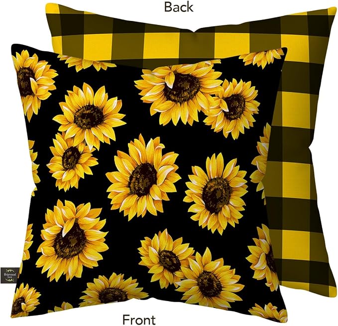 Briarwood Lane Summer Indoor/Outdoor Pillow 17x17 Sunflowers for Summer Pillow