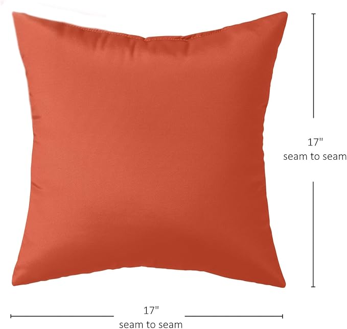 Greendale Home Fashions Outdoor 17-inch Square Decorative Throw Pillow, 2-Pack, Sunrise
