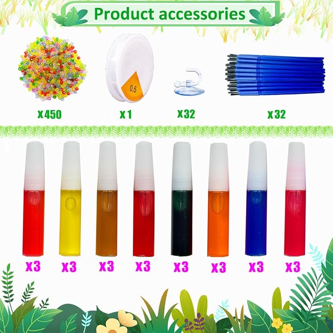 32 Sets Spring Flower Suncatcher Kit Butterfly Suncatchers DIY Window Art Kit Paint Sun Catcher Ornaments for Spring Easter Home Activity Art Craft Project Birthday Party Favors