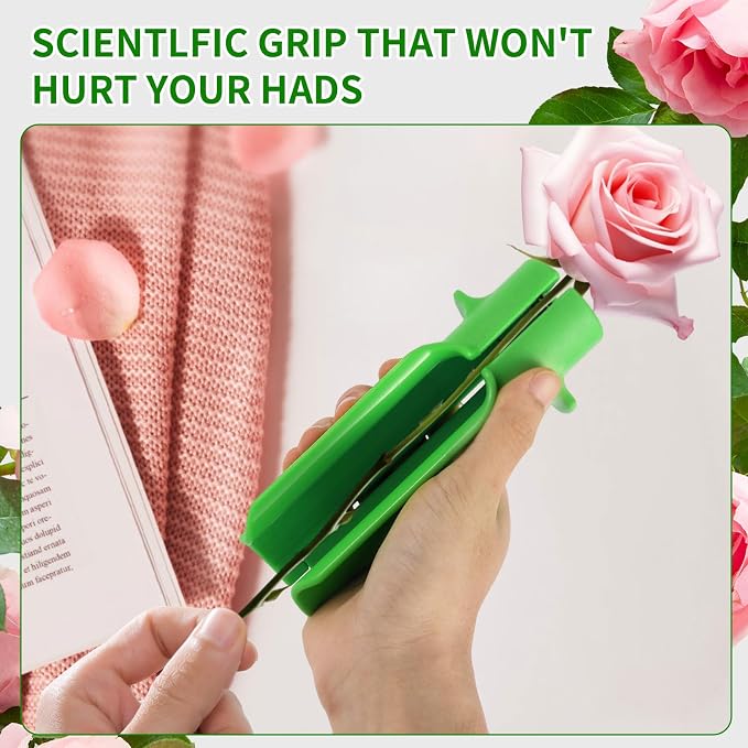 2 Pcs Rose Thorn Stripper Tool - Rose Stripper & Cleaner Cutter for Leaf Removal - Quickly Remove Thorns and Branches of Roses
