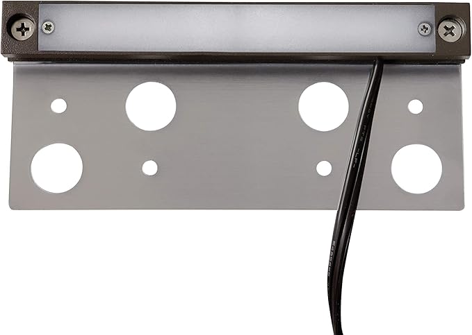 GKOLED Hardscape Light with Frosted Lens, Paver Wall Lighting, 6.8 Inches Long, Integrated 4W 2700K LED Light Source, Step Lights, Solid Powder Coated Die-cast Aluminum Housing, 12V AC/DC, UL Listed