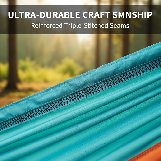 YSUEFIJO Relaxing Camping Hammock, Outdoor Hammock Perfect for Travel Or Backyard, Hanging Hammock Lightweight and Portable, Easy to Hang, Comfortable Lounge, Weight Capacity 300kg