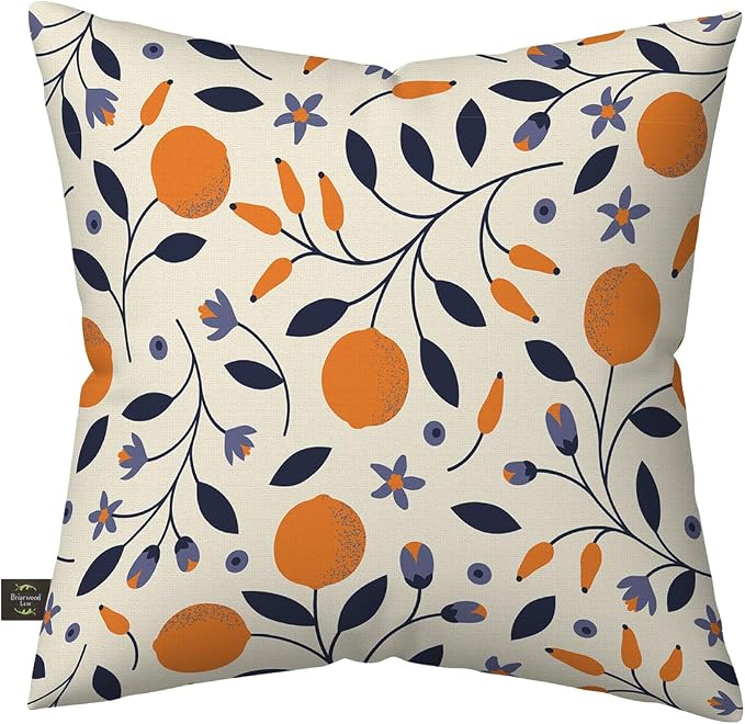 Briarwood Lane Everday Indoor/Outdoor Pillow 17x17 Citrus and Vines for Everday Pillow