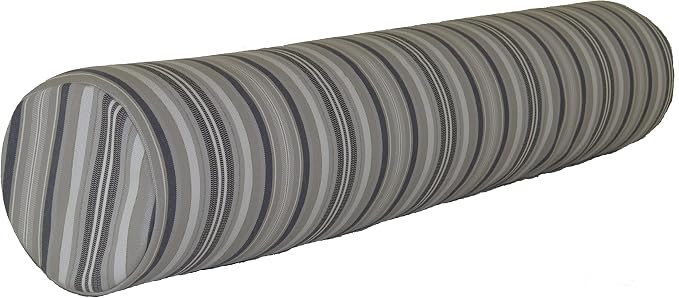 Furniture Barn USA 7" x 36" Bolster Pillow, Gray Stripe