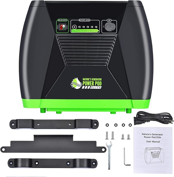Nature's Generator Elite - Platinum System:3600W Solar & Wind Powered Pure Sine Wave Off-Grid Nature's Generator Elite+1200W Power Pod Elite+4pcs 100W Solar Panel