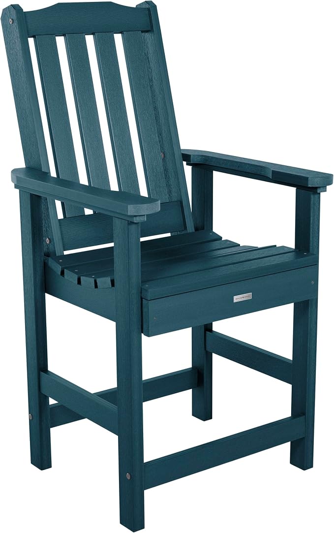 Highwood AD-ST7LH2CO4BA-NBE Lehigh 7pc Rectangular Counter Height Dining Set 72" x 42", Nantucket Blue