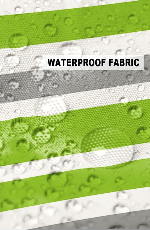 Outdoor Waterproof Pillow Covers for Patio Furniture Green Stripe Decorative Throw Pillow Cover Sage Green Lines Stripes Pillowcases Set of 2 Cushion Case for Sofa Couch Chair Home Decor 18 x 18 Inch