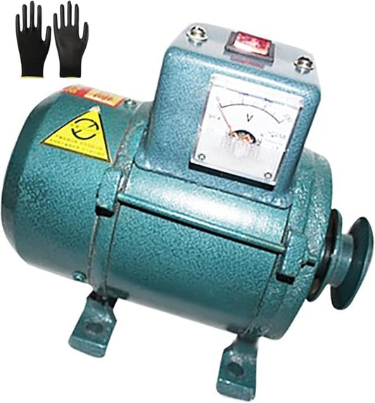 5000W/7000W 220V High Power Permanent Magnet Generator, Pure Copper Wire, Brushless Design, Pulley-Driven, For Lighting(Gloves Included)(5000w)