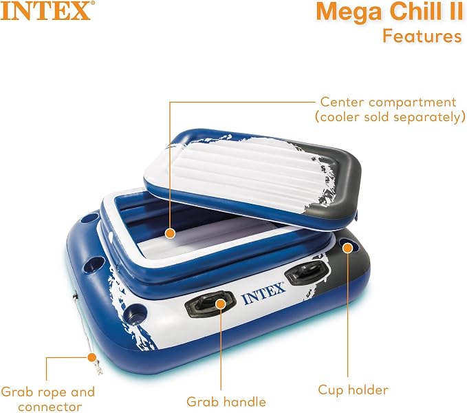 INTEX 26355EH Ultra XTR 18ft x 9ft x 52in Above Ground Swimming Pool Set with Sand Filter Pump, Inflatable Lounge Pool Recliners (2-Pack) and Inflatable Beverage Cooler