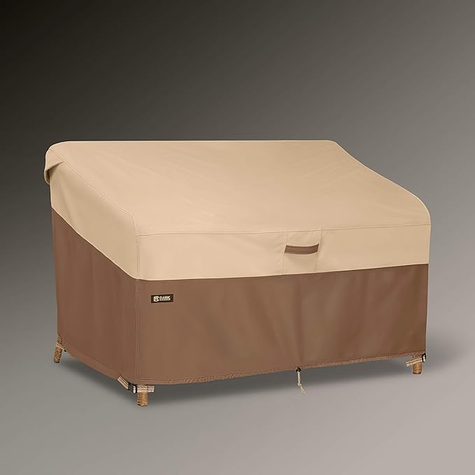 Classic Accessories Veranda's Best Waterproof Patio Sofa/Loveseat Cover, 76 x 33 x 32 Inch