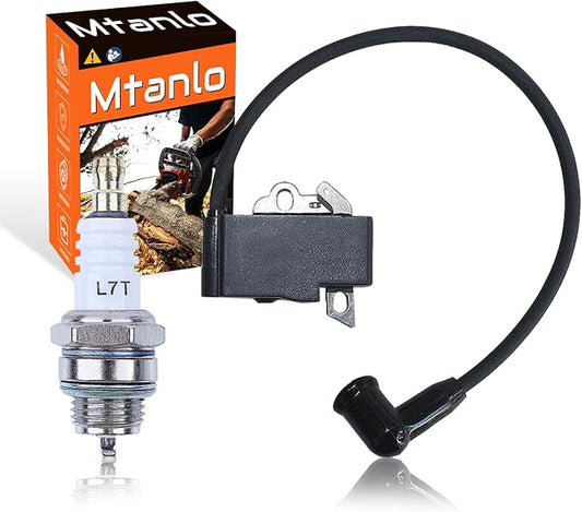 For Stihl MS311 MS391 Chainsaw OEM Spark Plug & High Voltage Package (1140 1305 B, 1140 400 1303) - Essential Maintenance For Optimal Per For mance