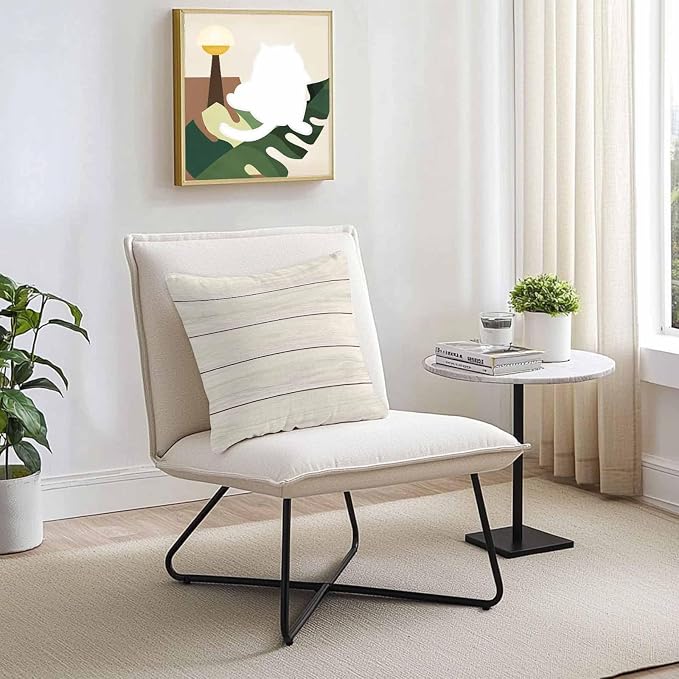 Vandarllin Outdoor Throw Pillow Covers 18X18 Set of 2 Waterproof Ivory White Decorative Zippered Cushion Covers for Patio Furniture, Farmhouse Retro Rustic Barn Wood Texture Lumbar Pillowcases