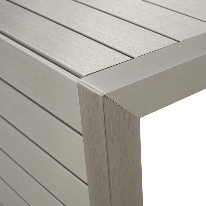 Christopher Knight Home Cape Coral Outdoor Aluminum Club Chairs with Side Table, Khaki / Silver