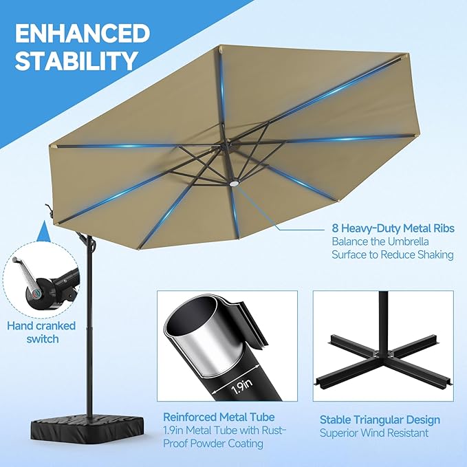 SUNYRISY Outdoor Patio Umbrella