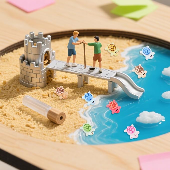 240pcs Luminous Mini Resin Turtles, Glow in the Dark Tiny Sea Turtle Animals Bulk to Hide Miniature Figures Small Plastic Ocean Animal for Fairy Garden Micro Landscaping Dollhouse Home Decor Crafts