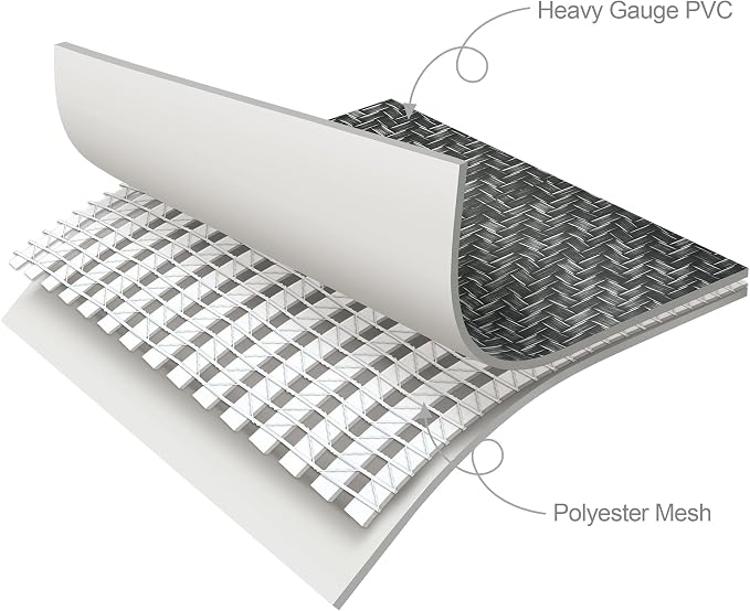 Funsicle Oasis Designer Lap 24' x 12'x 52" Rectangular Above Ground Swimming Pool, with FiltraBoost 1200 GPH Filter Pump, Ladder, Maintenance Kit, Cover, Ground Cloth & Repair Patch, Dark Herringbone