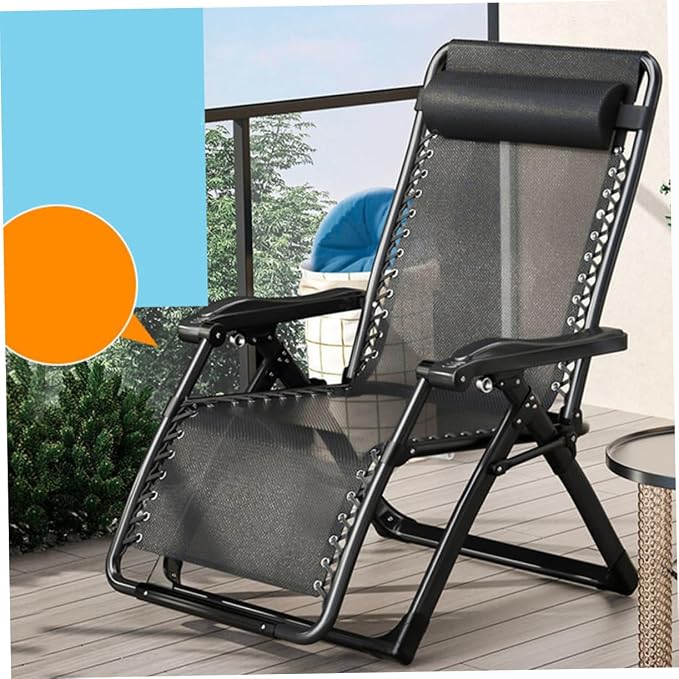 ULTECHNOVO 2-Pack Outdoor Anti Leisure Chair Head Pillow Comfortable Headrest Pillow for Folding Patio Lawn Lounger for Relaxation and Comfort