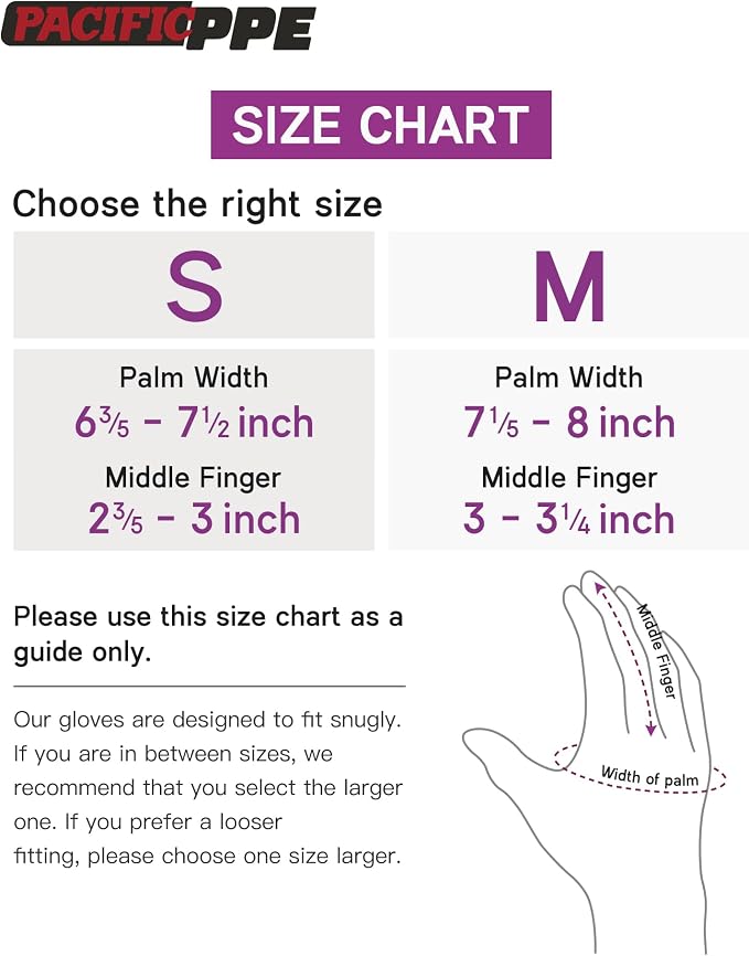 PACIFIC PPE 6 Pairs Gardening Gloves for women, Rubber Coated Garden Gloves, Ladies Yard Work Gloves, Breathable, Purple, Medium