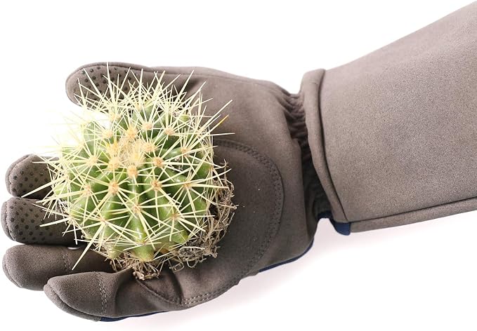 COOLJOB Thorn Proof Rose Pruning Garden Gloves for Men, Long Sleeve Padded Yard Work for Bush, Blackberry, Cactus, Heavy Duty/Puncture Resistant/Machine Washable, Large, Navy | Heavy Duty Puncture Resistant Gardening Gloves, Breathable Padded Yard Work...