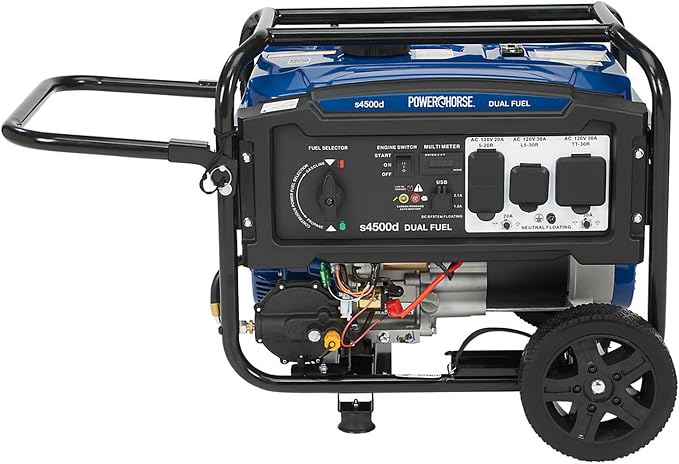 Powerhorse Portable Dual Fuel Generator, 4500 Watts