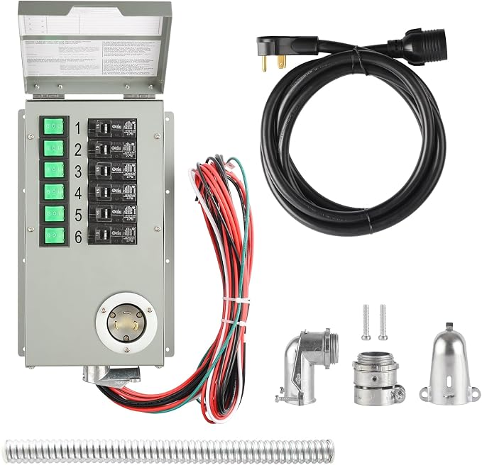 Nature's Generator Lithium 3600 + 6 Circuit Transfer Swtich