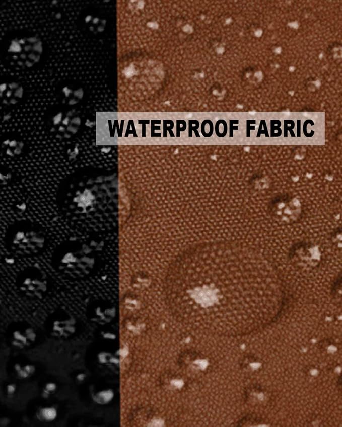 Outdoor Waterproof Throw Pillow Covers Set of 2 Brown Black Pillowcases 16x16 Inches Boho Style Patio Decorative Pillows Cushion Case Patio Pillows for Couch Bed Chair Garden