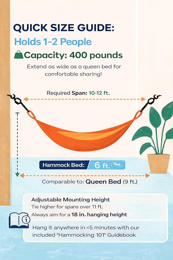 Handwoven Hammock by Yellow Leaf Hammocks - Double Size, Fits 1-2 PPL, 400lb max - Weathersafe, Super Strong, Easy to Hang, Ultra Soft, Artisan Made - Color: Grey