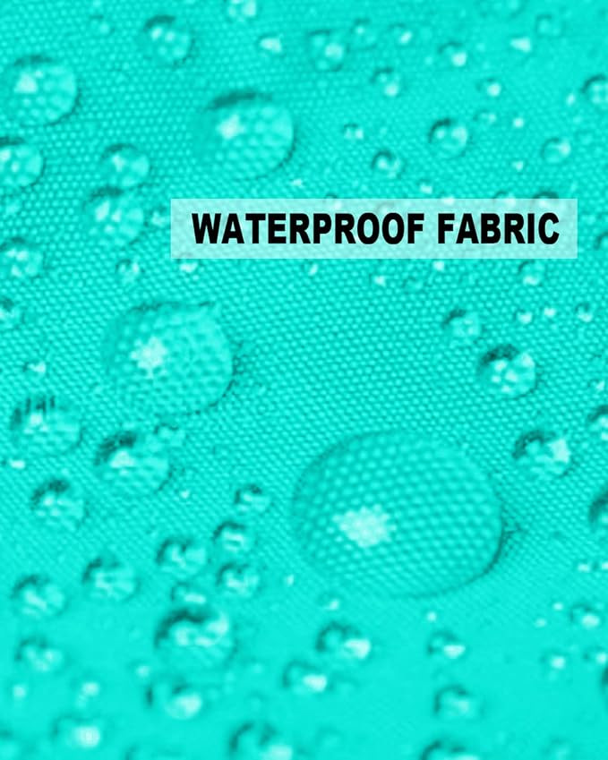 Outdoor Waterproof Throw Pillow Covers Set of 2 Teal Green Pattern Lumbar Pillowcases 20x12 Inches Pure Colour Patio Decorative Pillows Cushion Case Patio Pillows for Couch Bed Chair Garden