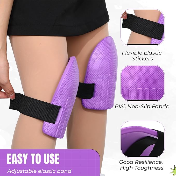 WinnerWhy Gardening Knee Pads for Women and Men Lightweight Waterproof Foam Knee Pads for Gardening and Housework with Adjustable Hook'n'Loop Straps(Purple)