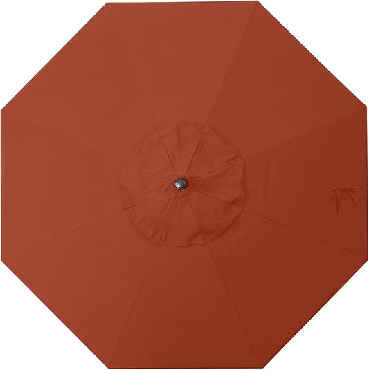 California Umbrella Replacement Canopy Cover in Sunbrella Terracotta Umbrella, 7.5' Round