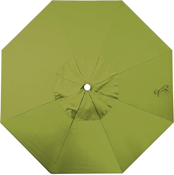 California Umbrella Replacement Canopy Cover in Kiwi Olefin Umbrella, 7.5' Round