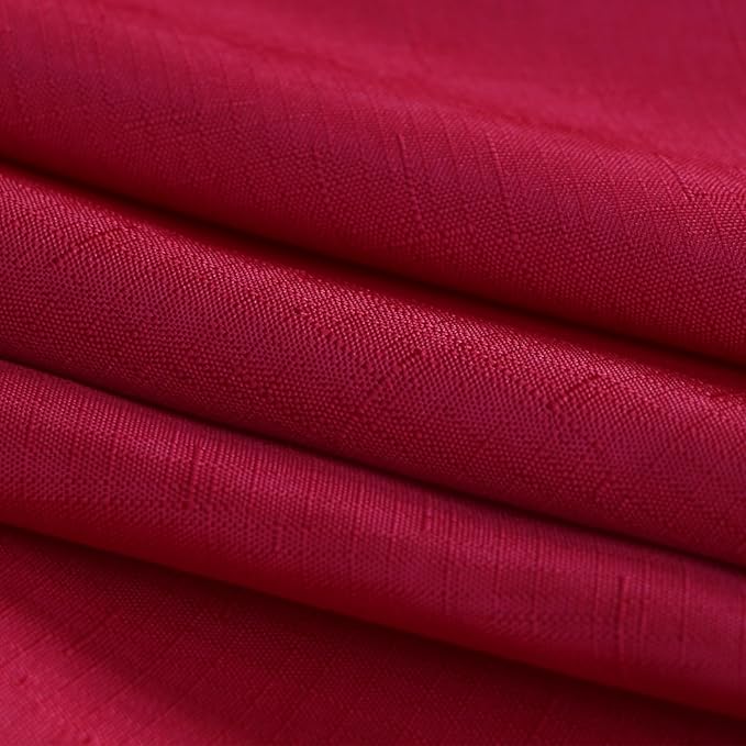 Outdoor Tablecloth Wrinkle-Free Stain Resistant Waterproof Polyester Fabric Table Cover with Zipper Umbrella Hole for Picnic/Party/Dinner/Patio Garden(60inch Round,Zippered,Red)