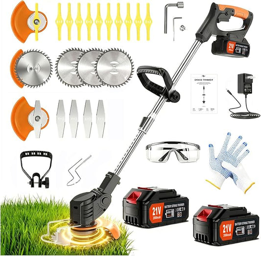 Cordless Weed Wacker-Electric Weed Wacker 3-in-1 Stringless Lightweight Weed Trimmer/Edger/Grass Cutter, All-in-One Tool for Yard Maintenance Must Haves,Yard Maintenance Must Haves.