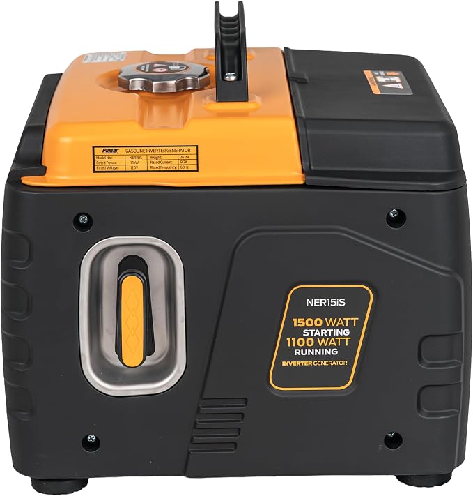 Pulsar 1500 Watt Portable Quiet Inverter Generator Gas Powered, Small Ultra Lightweight Quiet Generator for Camping, Tailgating, Home Backup