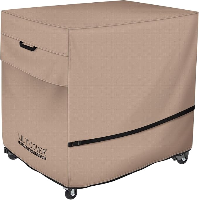 ULTCOVER Waterproof 80-100 Quart Patio Cooler Cart Rolling Ice Chest Cover 40L x 20W x 34H inch