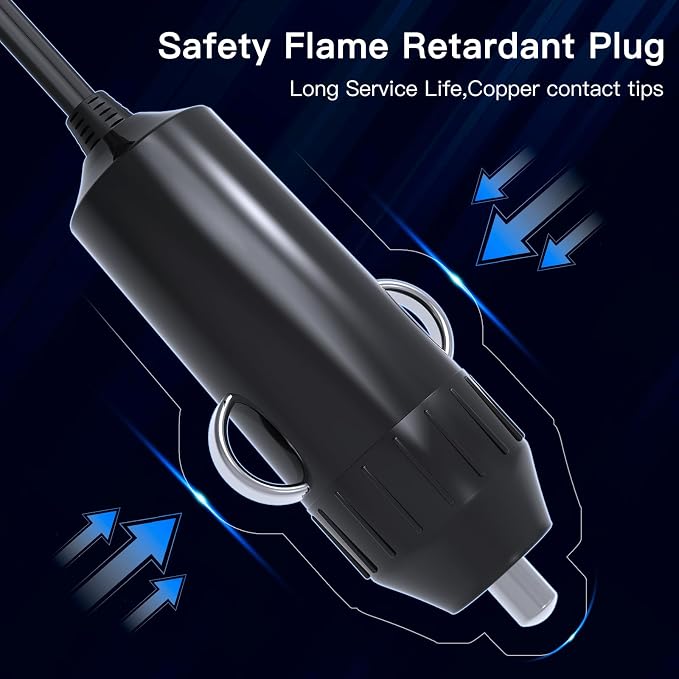 FAMIDGE 200W Car Power Inverter, Car Inverter 12v to 110v, Car Outlet Adapter with Dual USB and Type-C, Car Outlet Adapter for Plug Outlet, Laptop, White