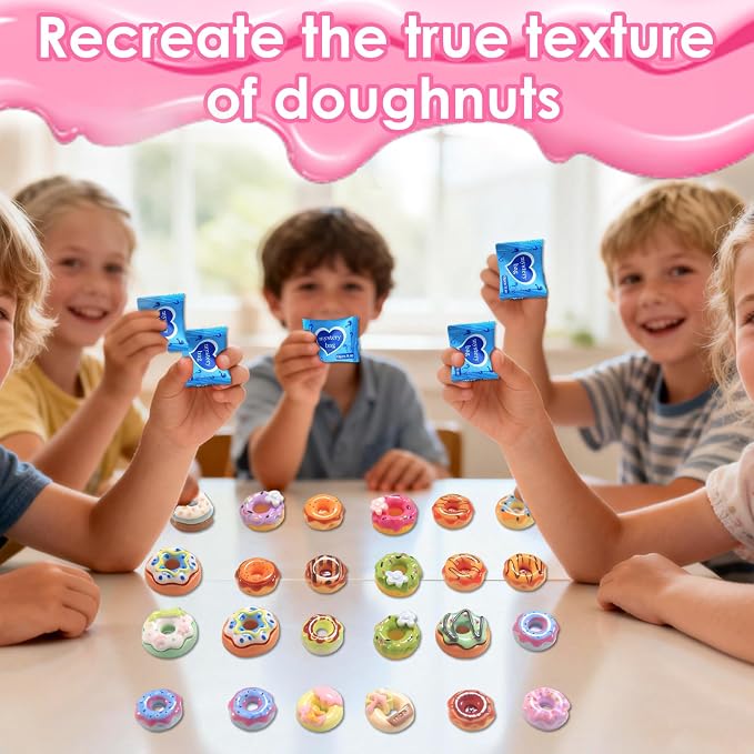 Mini Glow In The Dark Animal Resin Models, Resin Animals Mystery Bags, Individually Wrapped Blind Bags Tiny Animal Figurines, Collectible Mini Animals For Fairy Garden, DIY Crafts (100, Doughnut)